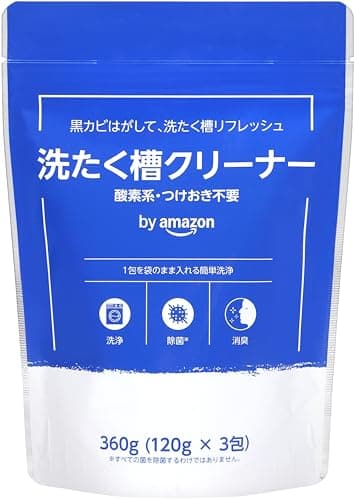 by Amazon 洗たく槽クリーナー 酸素系 360g (120g x 3回分)