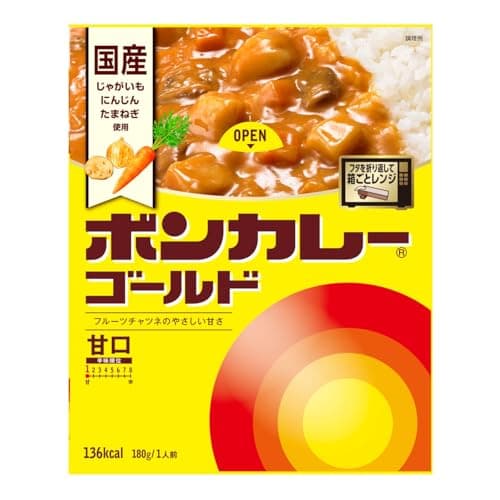 ボンカレー 大塚食品 ゴールド 甘口 180g×5個 レンジ調理対応