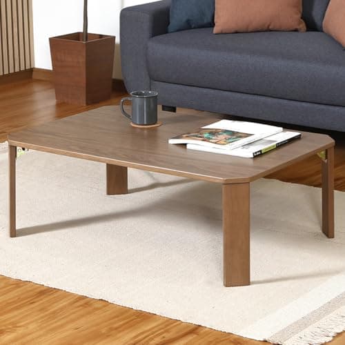 不二貿易 ＵＶモダンローテーブル Ｌａｔｔｅ ウォルナット ９０ｘ６０ ウォルナット 38828