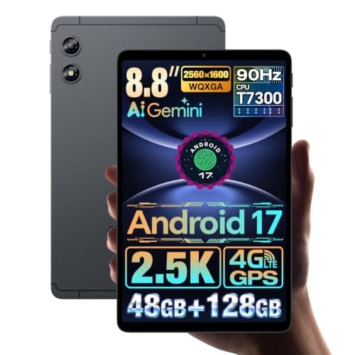 Android 17 タブレット TECLAST T60Mini タブレット8.8インチ 2560×1600 T7300 8コア 4G LTE GPS