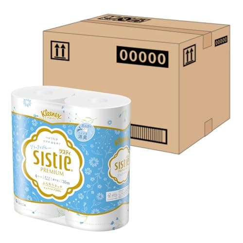 トイレット ダブル ブルー 35m 4ロール クリネックス システィ リラックスブルー (ケース品)