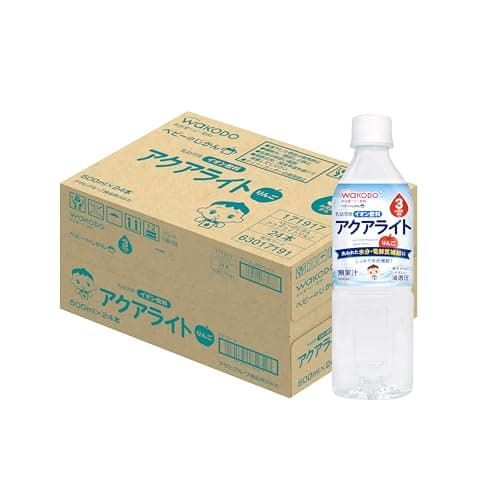 【和光堂】 ベビーのじかん アクアライト りんご 500ml×24本 [3か月頃から] 赤ちゃんにやさしい浸透圧 電解質補給