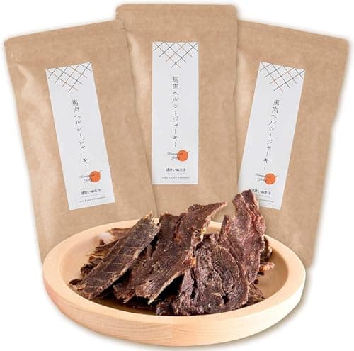 健康いぬ生活 犬 おやつ 馬肉 100% ジャーキー 120g 40g 3袋 国産 無添加 高たんぱく 鉄分 アレルギー グルテンフリー 低脂肪 犬用