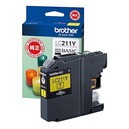 【brother純正】 ブラザー工業(Brother Industries) インクカートリッジイエロー LC211Y 対応型番:DCP-J968N、DCP-J767N、DCP-J567N、MFC-J887N、MFC-J737DN 他