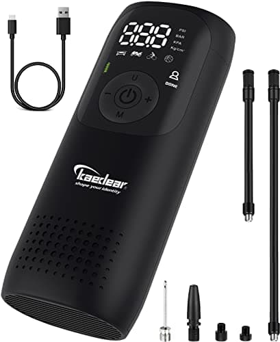 Kaedear(カエディア) バイク 2000mah×2 空気入れ バイク用 エアポンプ 電動 エアーポンプ 電動空気入れ 充電式 車 KDR-AP1