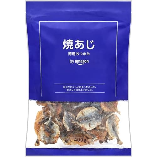 by Amazon 焼あじ 400g おつまみ 大容量 チャック付き袋