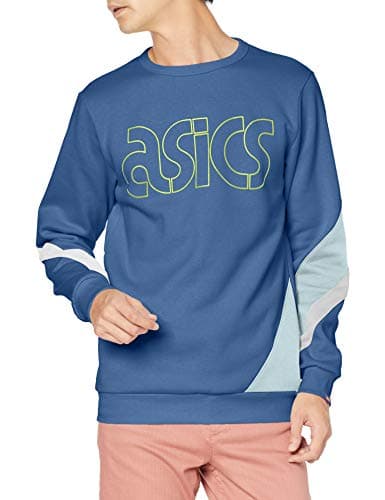 [アシックス] クルーネックトップ FRENCH TERRY CREW TOP 2191A270 メンズ グランドシャーク EU M (日本サイズL相当)