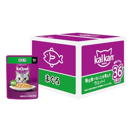 カルカン パウチ 成猫用 60g×36袋 まぐろ ウェットフード キャットフード 総合栄養食 水分補給 大容量 まとめ買い 【EC限定】