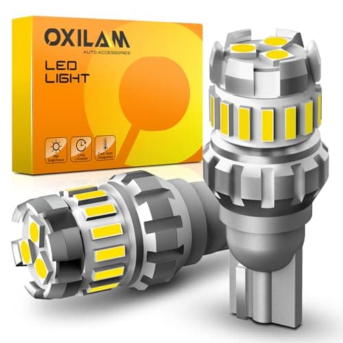 OXILAM T16 LED バックランプ 爆光 T16 バック キャンセラー内蔵 Canbus T15 W16W 無極性 バックランプ ホワイト (2個入)