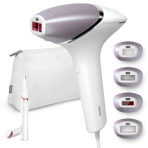 フィリップス 光美容器 ルメア 8000 男女兼用 初回照射後3回で実感【Amazon.co.jp限定】VIライン 顔/全身アタッチメント付 BRI949/70 パールピンク