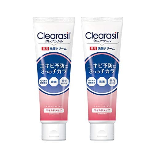 【医薬部外品】ニキビ 洗顔 クレアラシル 薬用洗顔フォーム マイルドタイプ120g×2