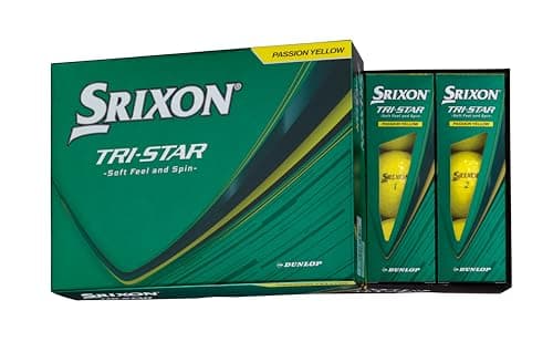 ダンロップ(DUNLOP) ゴルフボール スリクソン TRI-STAR6 2026年モデル 1ダース(12個入り) プレミアムパッションイエロー