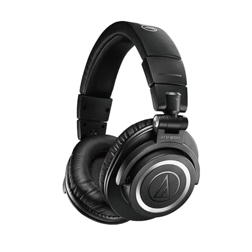 オーディオテクニカ ATH-M50xBT2 ワイヤレスヘッドホン DJヘッドホン Bluetooth 有線 ヘッドフォン 45mm大口径ドライバー AAC LDAC 低遅延モード ビームフォーミングマイク Alex Fast Pair 50時間再生 マルチペアリング 【国内正規流通品】 ブラック