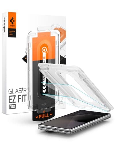 【Samsung 公式認定】Spigen Galaxy Z Fold8 Ultra/Z Fold7 ガラスフィルム 2枚入 強化ガラス 保護フィルム 9H硬度 貼り付けキット付き ナノコーティング 飛散防止 EZ Fit Pro AGL09576 (クリスタル・クリア)