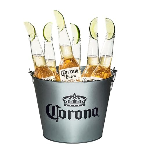 【Amazon.co.jp限定】コロナ・エキストラ Corona Extra 瓶 [ 330ml × 8本 ] [オリジナルバケツ付きセット] [ギフトBox入り]
