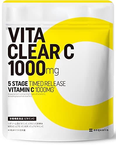 ビタクリアC 高濃度 ビタミンC サプリメント 1,000mg配合 リポソームビタミンC タイムリリース 国内製造 30日分