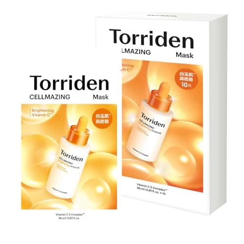 トリデン(Torriden) セルメイジングビタCブライトニングマスク 10枚入 【公式・正規品】 フェイスマスク フェイスパック シートマスク 保湿