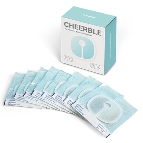 【Cheerble E1+ D1 Pro専用】 猫用給水器用フィルター 猫水フィルター 交換用(8枚) | E1 Lite非対応