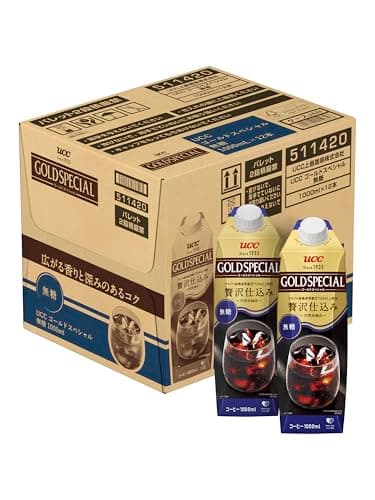 ゴールドスペシャル アイスコーヒー 無糖 紙パック 1000ml×12本