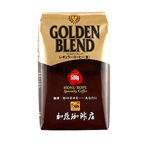 加藤珈琲店 ゴールデンブレンド コーヒー 500g 珈琲豆 ＜挽き具合：豆のまま＞ 加藤珈琲店