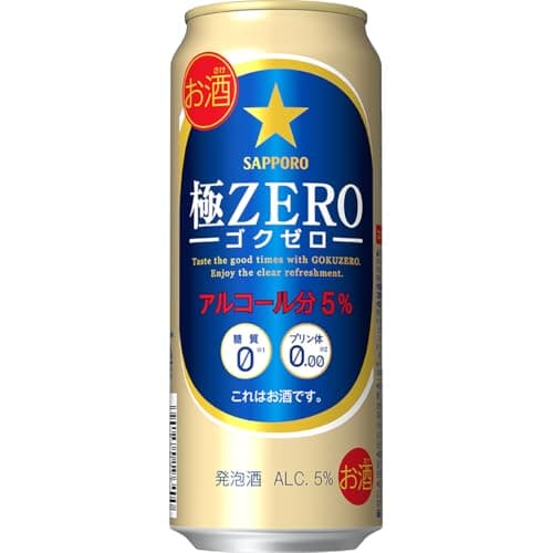 【糖質ゼロ・プリン体ゼロ 】サッポロ 極ZERO 極ゼロ [発泡酒 500ml×24本]