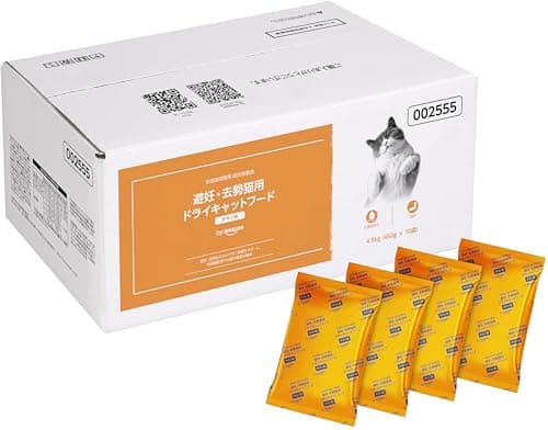 by Amazon 避妊・去勢猫用チキン味 国産 総合栄養食 キャットフード 450g×10袋 4.5kg (ケース販売)