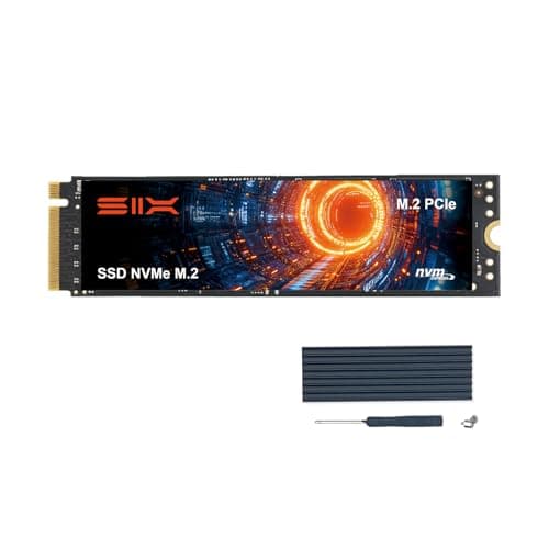 SIX NVMe M.2 SSD 1TB PCIe Gen4x4，PS5メモリー拡張対応/ヒートシンク付 最大読込7350MB/s M.2 2280 デスクトップ/ノートPC用 ゲーミングSSD