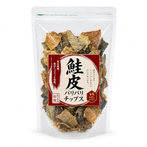 鮭皮チップス 130g 塩味 大容量 鮭皮パリパリチップス 鮭皮チップ おつまみ 珍味 コラーゲン 信州いいものラボ