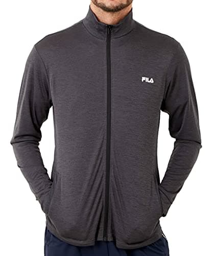 [FILA(フィラ)]UVウェア PEスムース UVパーカ ジャケット メンズ MBK 日本 L (日本サイズL相当)