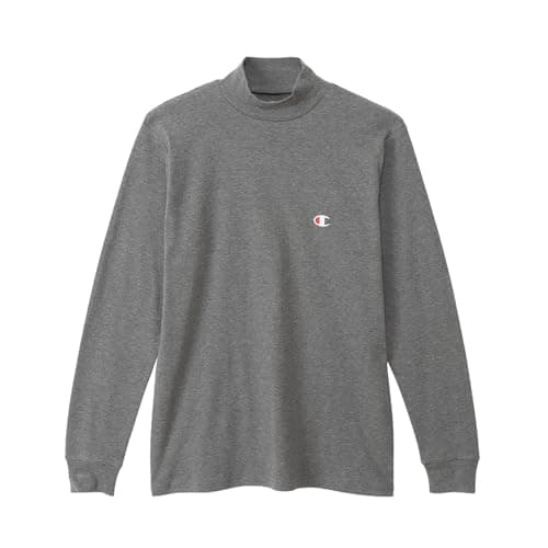 Tシャツ オープンハンガー仕様 丸胴仕様 保温 コットンブレンド ハイネックロングスリーブTシャツ CM4HW201-089-M