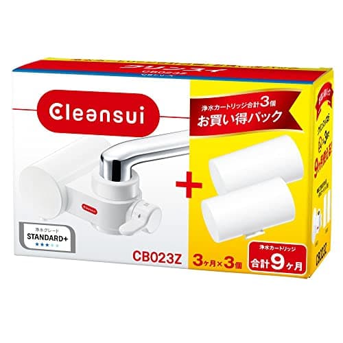 クリンスイ 浄水器 蛇口直結型 CBシリーズ コンパクトモデル カートリッジ 3個付き CB023ZーWT