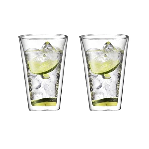 BODUM ボダム グラス コップ タンブラー BODUM CANTEEN ボダムキャンティーン ダブルウォール グラス 400ml 2個セット 保温保冷性 二重構造 耐熱ガラス 電子レンジ可 オーブン可 食洗器可 冷凍庫可 【正規品】 10110-10