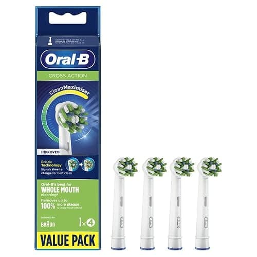 Oral-B ブラウン オーラルB 替えブラシ マルチアクションブラシ/CROSS ACTION フラストレーションフリーパッケージ EB50 (4本) [並行輸入品]