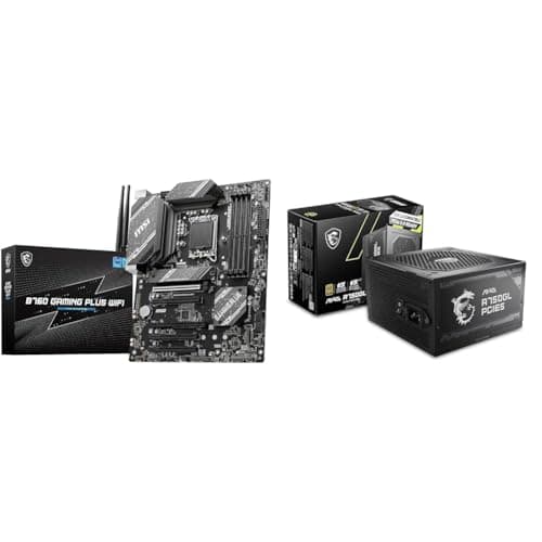 【自作PCセット】【MSI・Intel B760/750W GOLD電源】 マザーボード B760 GAMING PLUS WIFI/A・MAG A750GL PCIE5【MSI 定番自作キット】 日本正規代理店 マザーボード3年保証 電源7年保証