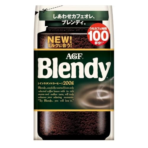 AGF(エージーエフ) ブレンディ 袋【 インスタントコーヒー 】【 水に溶けるコーヒー 】【 カフェオレ 好きに 】【 詰め替え 】 200グラム (x 1)