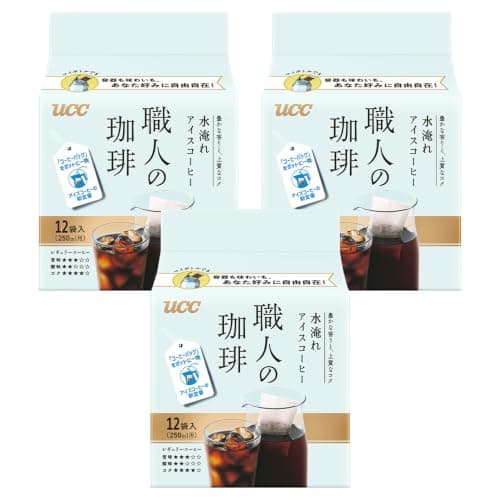 職人の珈琲 コーヒーバッグ 水淹れアイスコーヒー 12袋×3個［マイボトル］