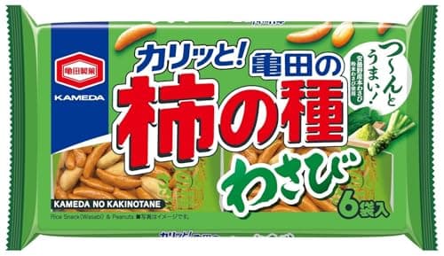 亀田製菓 亀田の柿の種 わさび６袋詰 164g×12袋