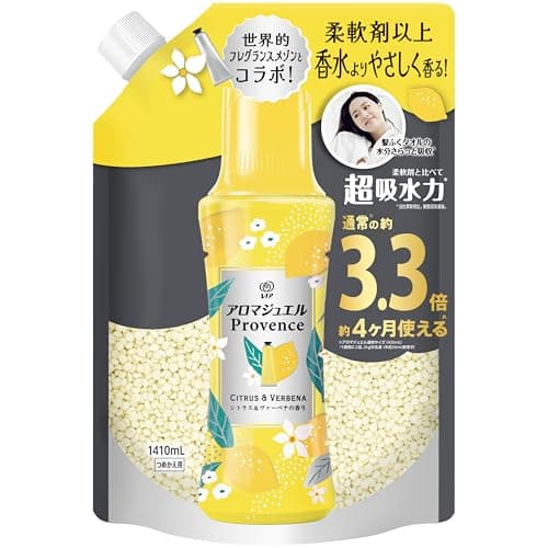 レノア ハピネス アロマジュエル 香り付け専用ビーズ シトラス＆ヴァーベナ 詰め替え 1,410mL [大容量]