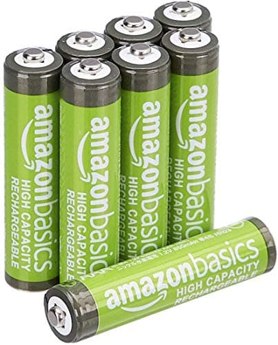 Amazonベーシック 充電池 単4形 ニッケル水素電池 8本 850mAh 1.2V くり返し最大500回 充電済
