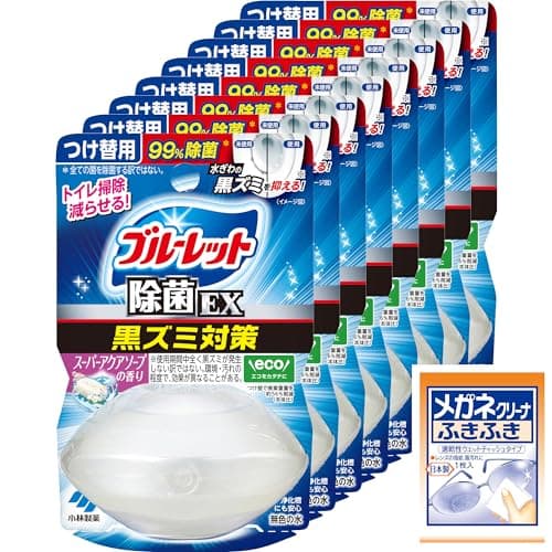ブルーレット 【まとめ買い】液体おくだけ除菌EXつけ替用 スーパーアクアソープ×8個(おまけ付き) 【Amazon.co.jp限定】