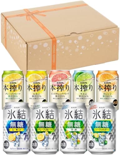 氷結 KIRIN本搾り チューハイ350ml×20本 キリン 氷結無糖9本入り 本搾り11本入り 飲み比べセット サワー 酎ハイ お酒 甘くない ギフトセット ホワイトデー
