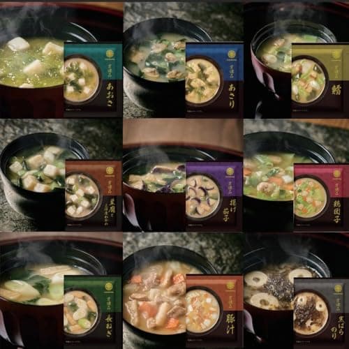 【マルコメ公式】京懐石 味噌汁 フリーズドライ 顆粒 18食(9種×各2食)