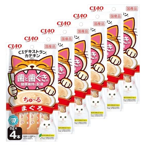 チャオ(CIAO)ちゅ～る歯と歯ぐきの健康維持に配慮まぐろ4本6個セット