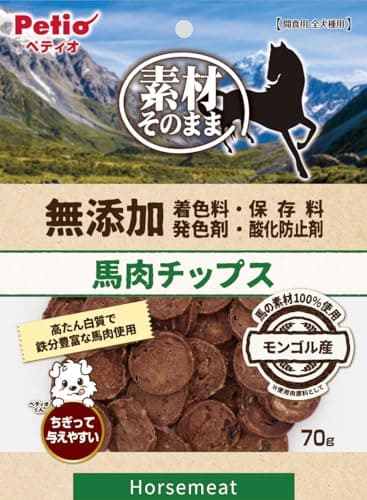 ペティオ (Petio) 素材そのまま 無添加 馬肉チップス 70g