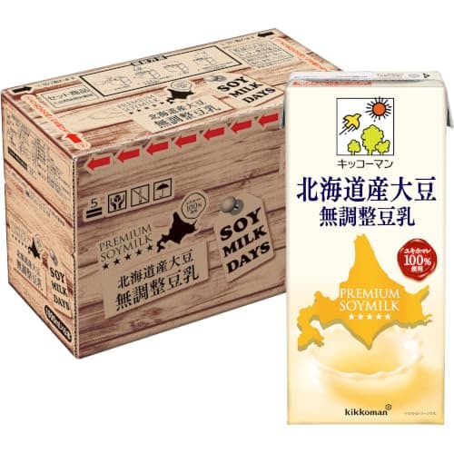 【Amazon.co.jp限定】キッコーマン 北海道産大豆 無調整豆乳 SOYMILKDAYS 1000ml×6本