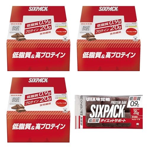 UHA味覚糖 SIXPACK プロテインバー 30本 (高たんぱく/低脂質) バズーカ岡田 監修