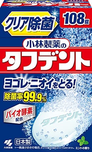 小林製薬 タフデント の クリア除菌 入れ歯洗浄剤 ミントの香り 108錠
