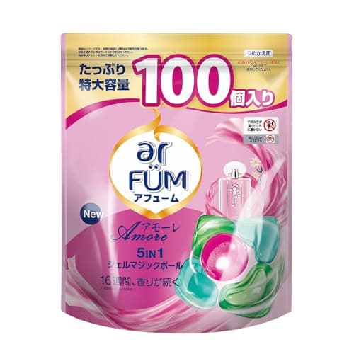 アフューム アモーレ ボール型洗濯洗剤 ジェルマジックボール 特大 詰替 100粒 日本製