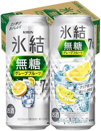 氷結無糖 チューハイ500ml×24本 キリン グレープフルーツ Alc.7% サワー 酎ハイ お酒 甘くない