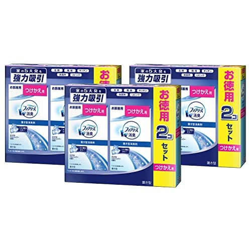 ファブリーズ 【まとめ買い】 消臭剤 置き型 さわやかスカイシャワーの香り つけかえ用 130g × 6個 (2個セット×3)